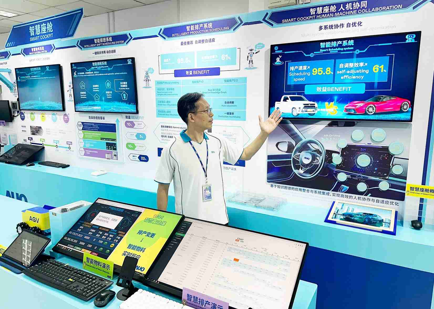 人生就是博厦门将5G+ABC技术串联生产管理全流程，，，打通研发、、、采购、、、生管、、、制程、、、设备、、、质量等产品全生命周期制造流程，，，完成数字化设计、、智慧供应链、、智能座舱、、、全流程设备管理、、、数据驱动优化、、、智慧在线检测、、、智慧品管等自适应生产模式升级